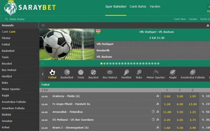 Saraybet, Güvenilir Mi, Nasıl Bir Site, Mobil Bahis, İddaa Oranları